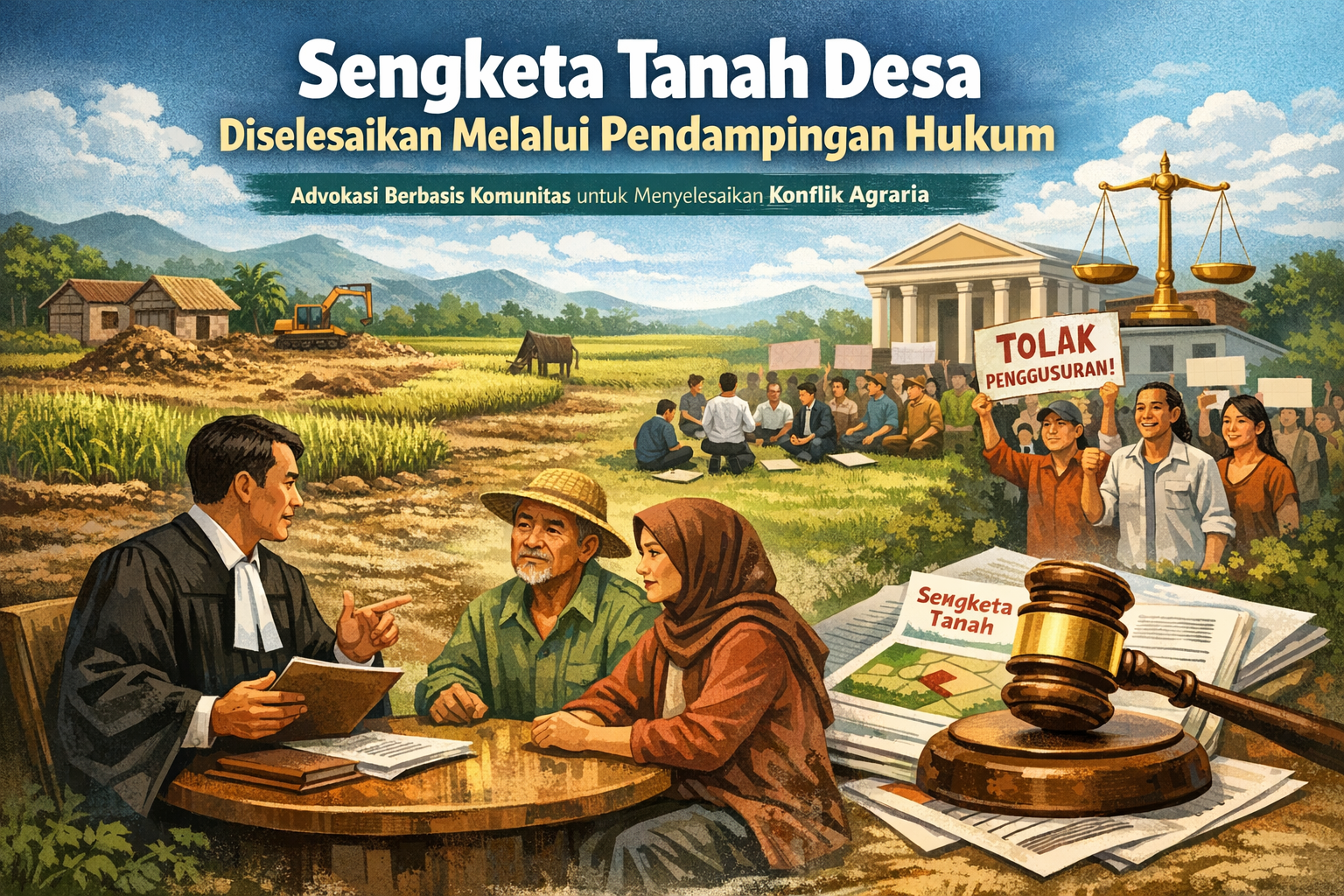 Sengketa Tanah Desa Diselesaikan Melalui Pendampingan Hukum